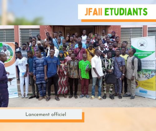 Session d'information du démarrage effectif de la phase d'idéation de notre projet JFAII Étudiant, en partenariat avec Université de Parakou,